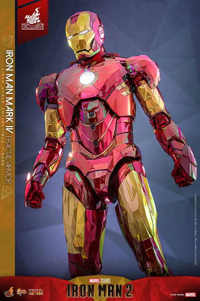 Iron Man Movie Masterpiece Diecast akcijska figura 1/6 Iron Man Mark VI (Fractal Armor) Hot Toys Exclusive 33 cm fotografija izdelka