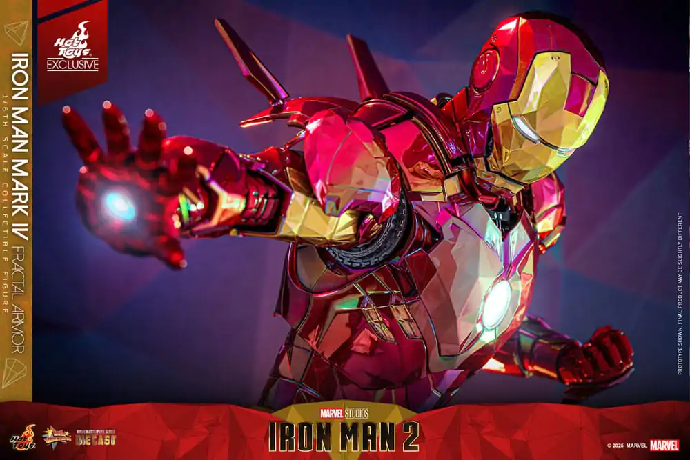 Iron Man Movie Masterpiece Diecast akcijska figura 1/6 Iron Man Mark VI (Fractal Armor) Hot Toys Exclusive 33 cm fotografija izdelka
