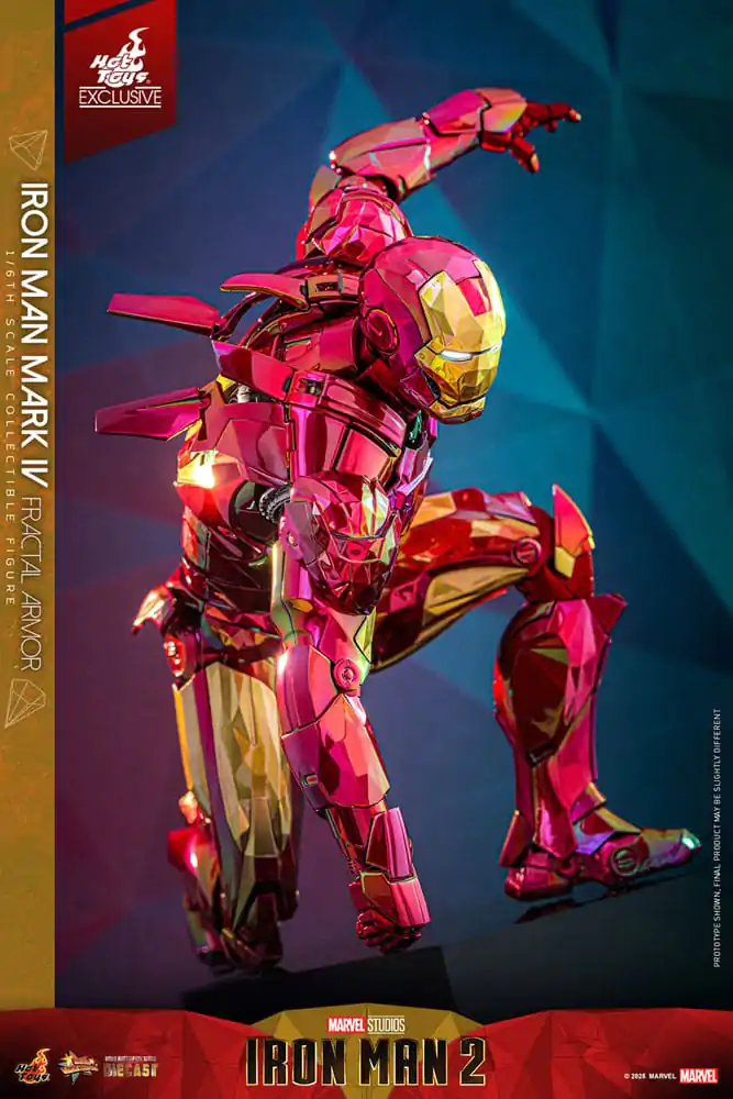 Iron Man Movie Masterpiece Diecast akcijska figura 1/6 Iron Man Mark VI (Fractal Armor) Hot Toys Exclusive 33 cm fotografija izdelka