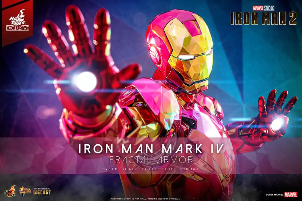 Iron Man Movie Masterpiece Diecast akcijska figura 1/6 Iron Man Mark VI (Fractal Armor) Hot Toys Exclusive 33 cm fotografija izdelka