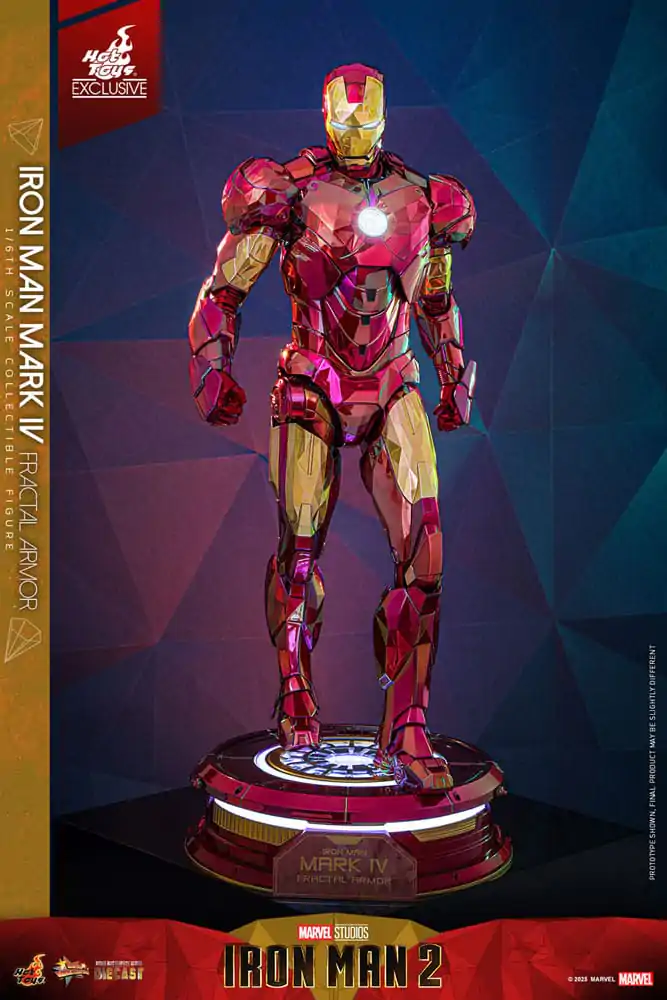 Iron Man Movie Masterpiece Diecast akcijska figura 1/6 Iron Man Mark VI (Fractal Armor) Hot Toys Exclusive 33 cm fotografija izdelka