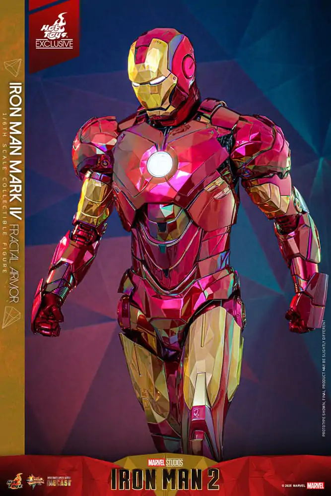 Iron Man Movie Masterpiece Diecast akcijska figura 1/6 Iron Man Mark VI (Fractal Armor) Hot Toys Exclusive 33 cm fotografija izdelka
