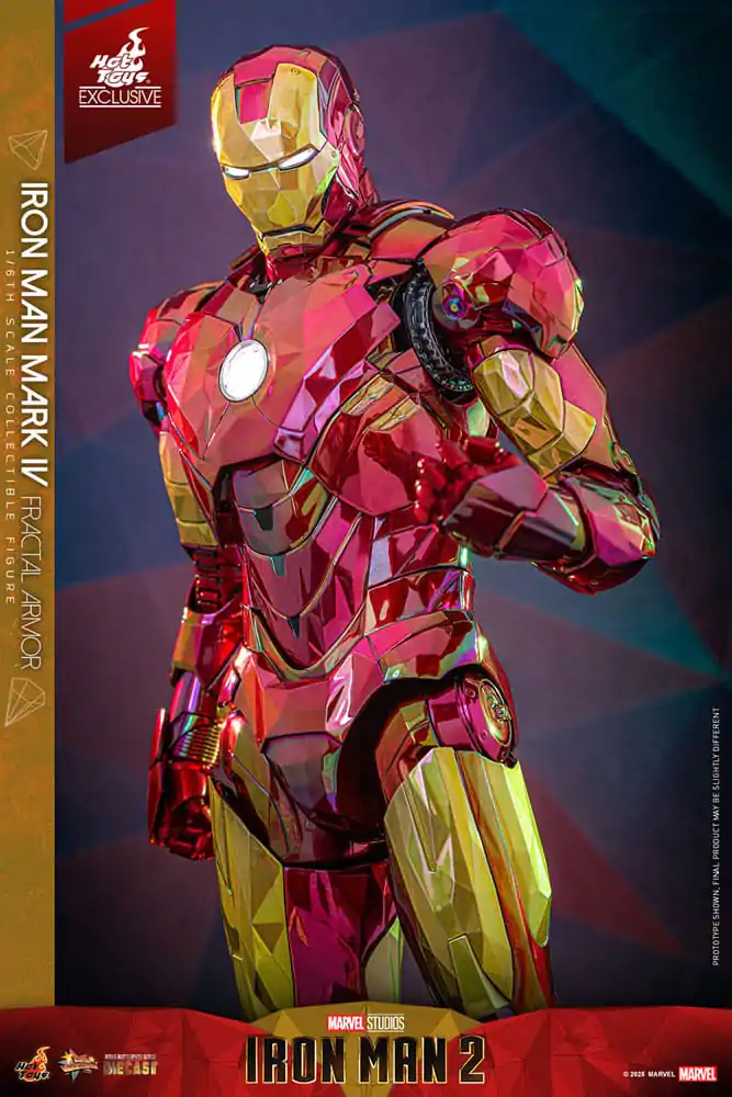 Iron Man Movie Masterpiece Diecast akcijska figura 1/6 Iron Man Mark VI (Fractal Armor) Hot Toys Exclusive 33 cm fotografija izdelka