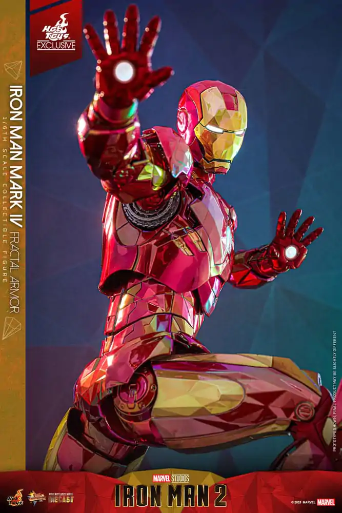 Iron Man Movie Masterpiece Diecast akcijska figura 1/6 Iron Man Mark VI (Fractal Armor) Hot Toys Exclusive 33 cm fotografija izdelka