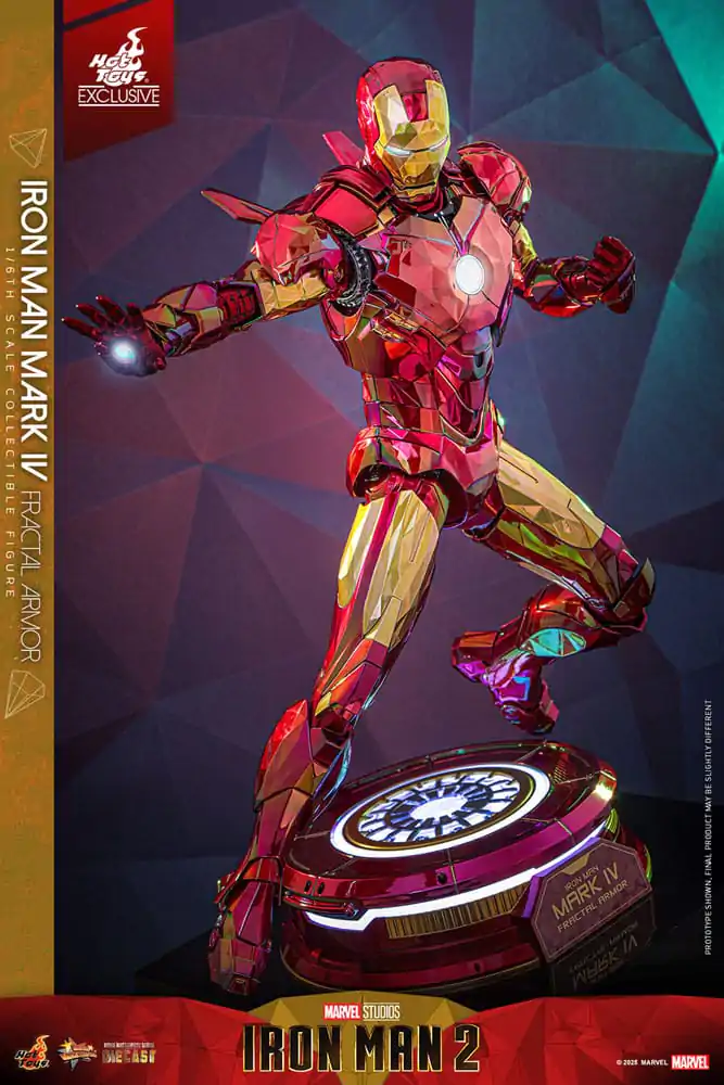 Iron Man Movie Masterpiece Diecast akcijska figura 1/6 Iron Man Mark VI (Fractal Armor) Hot Toys Exclusive 33 cm fotografija izdelka