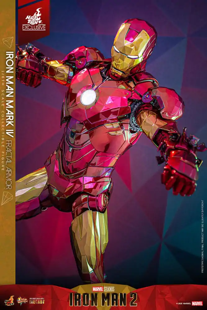 Iron Man Movie Masterpiece Diecast akcijska figura 1/6 Iron Man Mark VI (Fractal Armor) Hot Toys Exclusive 33 cm fotografija izdelka