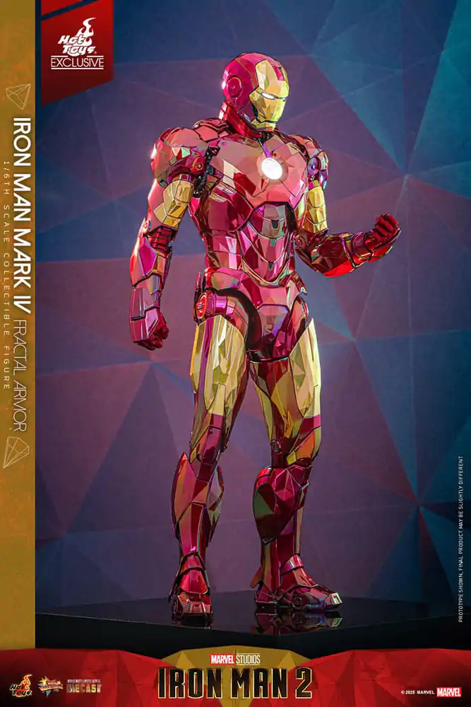 Iron Man Movie Masterpiece Diecast akcijska figura 1/6 Iron Man Mark VI (Fractal Armor) Hot Toys Exclusive 33 cm fotografija izdelka