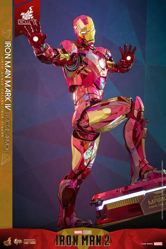 Iron Man Movie Masterpiece Diecast akcijska figura 1/6 Iron Man Mark VI (Fractal Armor) Hot Toys Exclusive 33 cm fotografija izdelka