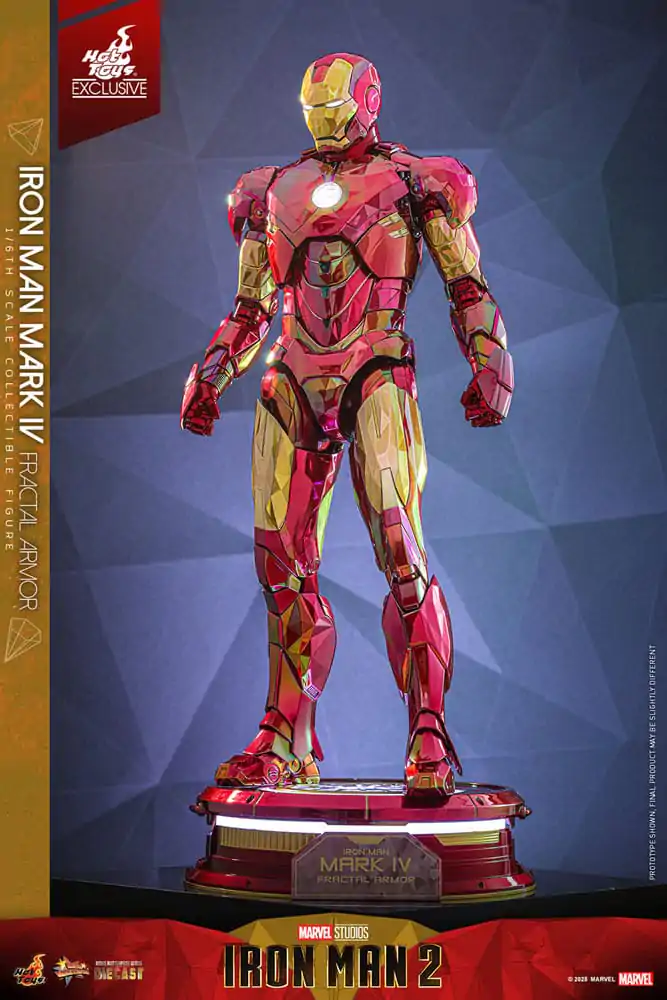 Iron Man Movie Masterpiece Diecast akcijska figura 1/6 Iron Man Mark VI (Fractal Armor) Hot Toys Exclusive 33 cm fotografija izdelka