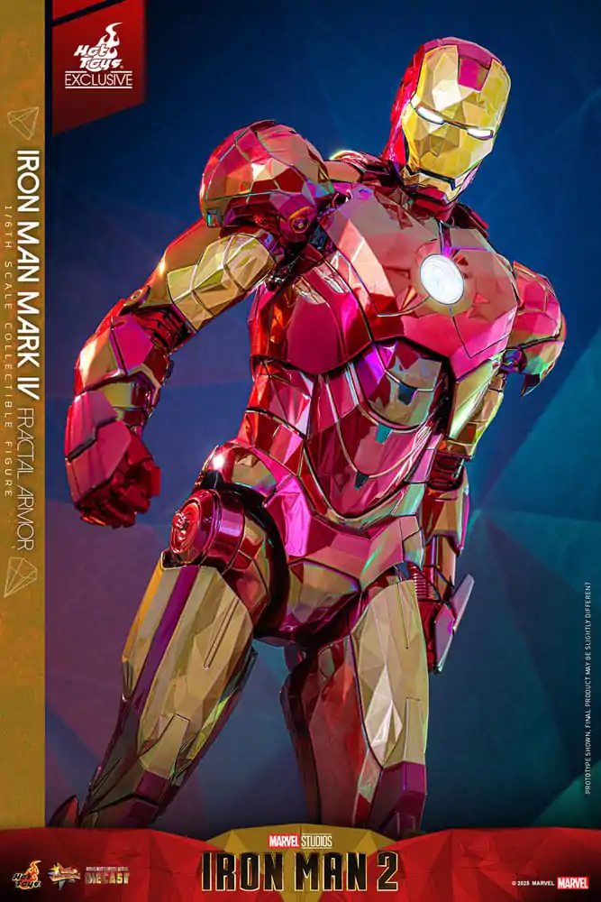 Iron Man Movie Masterpiece Diecast akcijska figura 1/6 Iron Man Mark VI (Fractal Armor) Hot Toys Exclusive 33 cm fotografija izdelka
