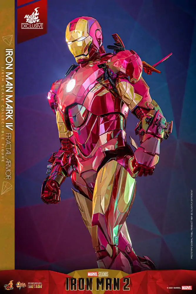 Iron Man Movie Masterpiece Diecast akcijska figura 1/6 Iron Man Mark VI (Fractal Armor) Hot Toys Exclusive 33 cm fotografija izdelka