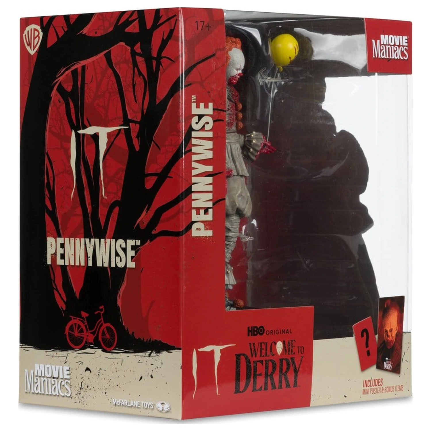 It Welcome to Derry Movie Maniacs Figura Pennywise (Bloody) 16 cm fotografija izdelka