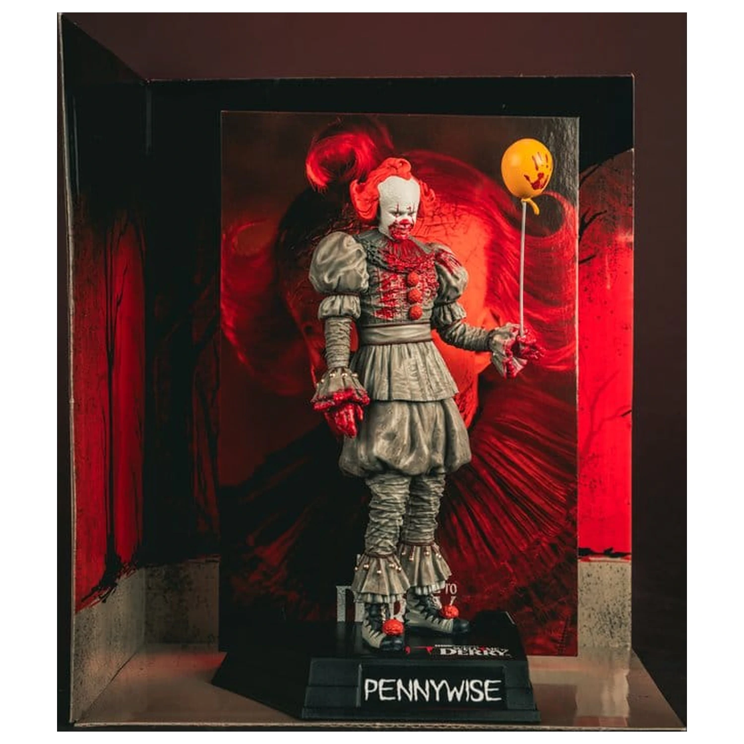 It Welcome to Derry Movie Maniacs Figura Pennywise (Bloody) 16 cm fotografija izdelka