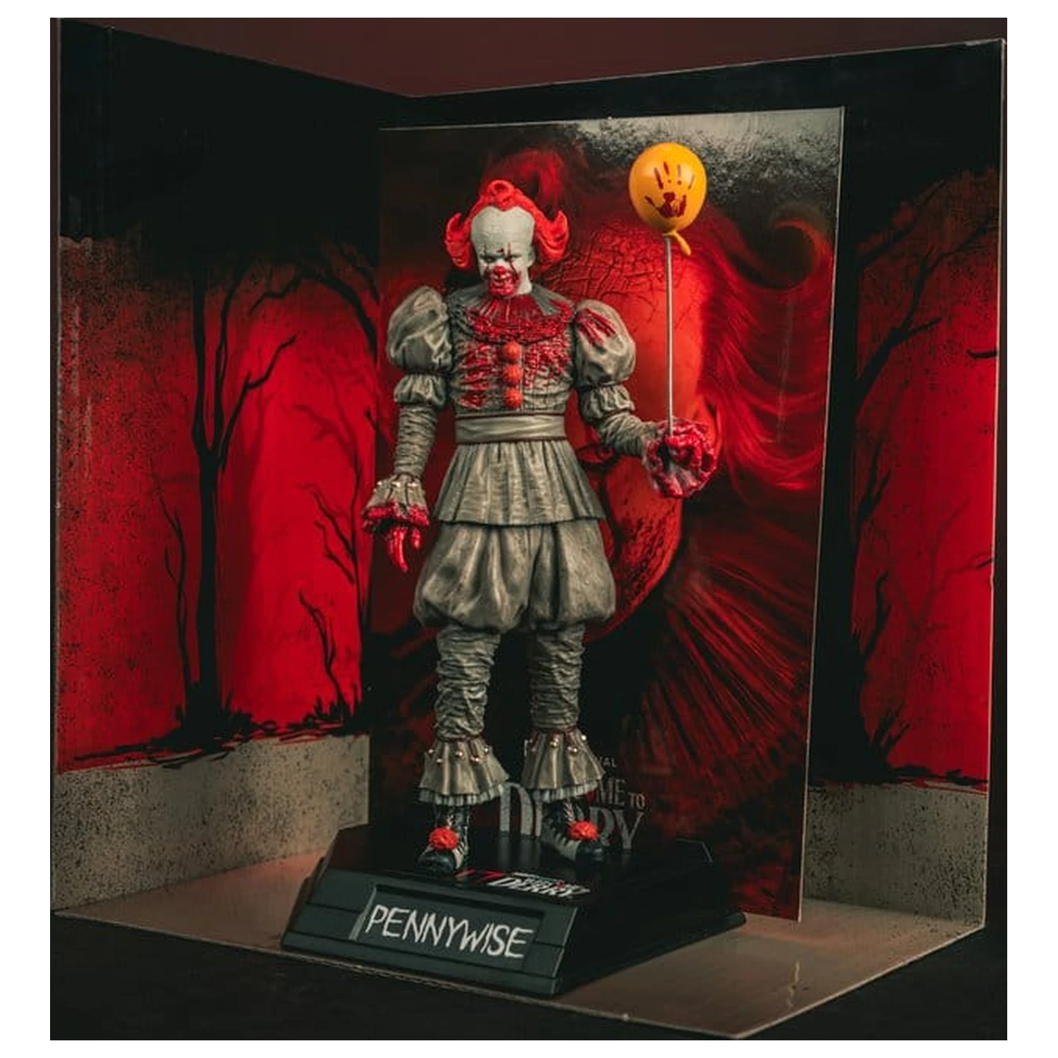 It Welcome to Derry Movie Maniacs Figura Pennywise (Bloody) 16 cm fotografija izdelka