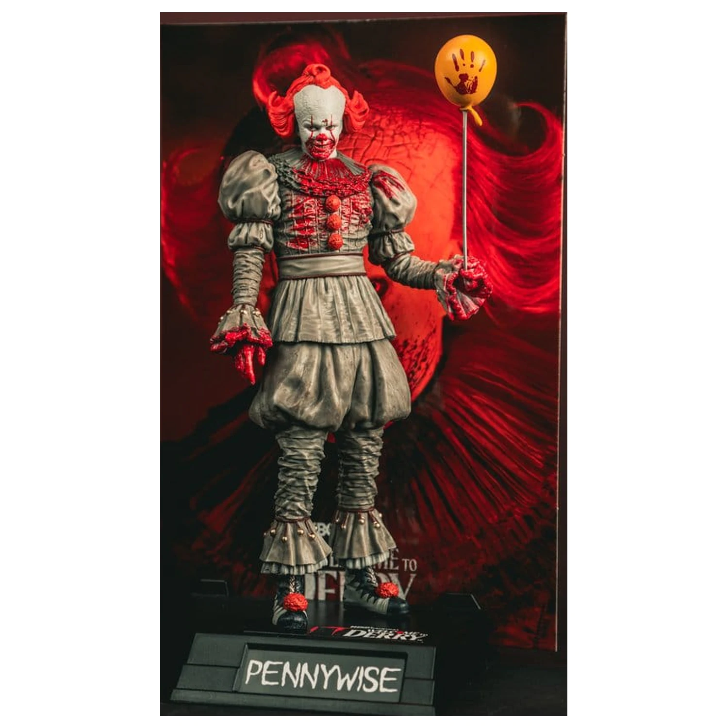 It Welcome to Derry Movie Maniacs Figura Pennywise (Bloody) 16 cm fotografija izdelka