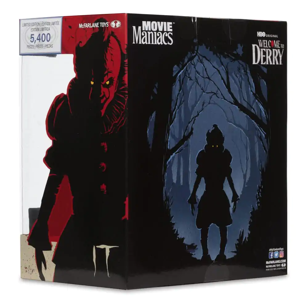 It: Welcome to Derry Movie Maniacs PVC kip Pennywise (Flashback) (Gold Label) 16 cm fotografija izdelka