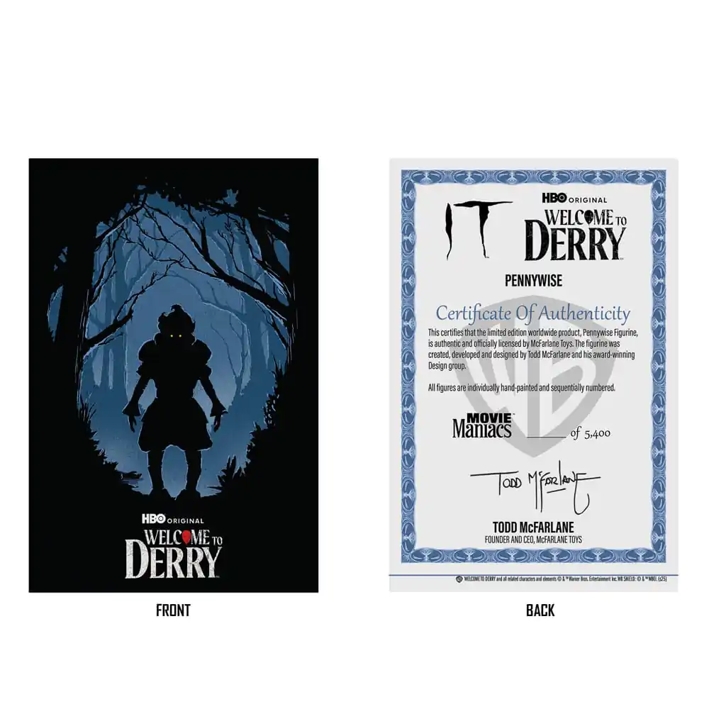 It: Welcome to Derry Movie Maniacs PVC kip Pennywise (Flashback) (Gold Label) 16 cm fotografija izdelka