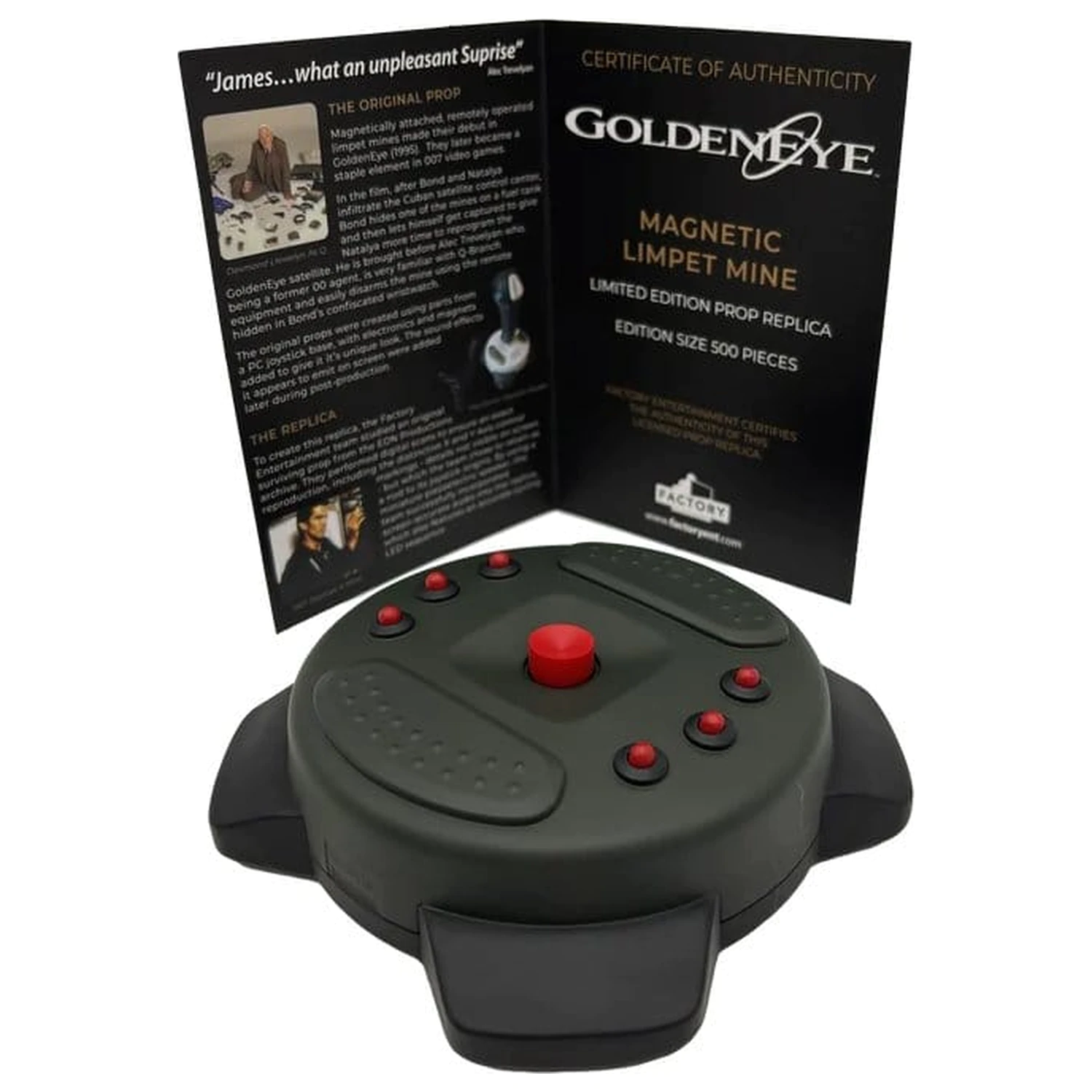 James Bond replika rekvizita 1/1 GoldenEye Magnetic Limpet Mine 33 cm Limited Edition fotografija izdelka