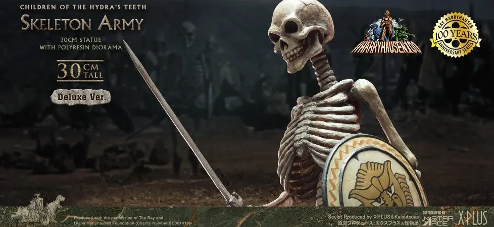 Jason and the Argonauts Gigantic Soft Vinyl kip Ray Harryhausens Skeleton Army (Children of the Hydra's Teeth) Deluxe Ver. 32 cm fotografija izdelka
