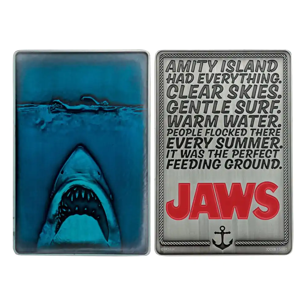 Jaws Ingot 50th Anniversary Plakat Limited Edition fotografija izdelka