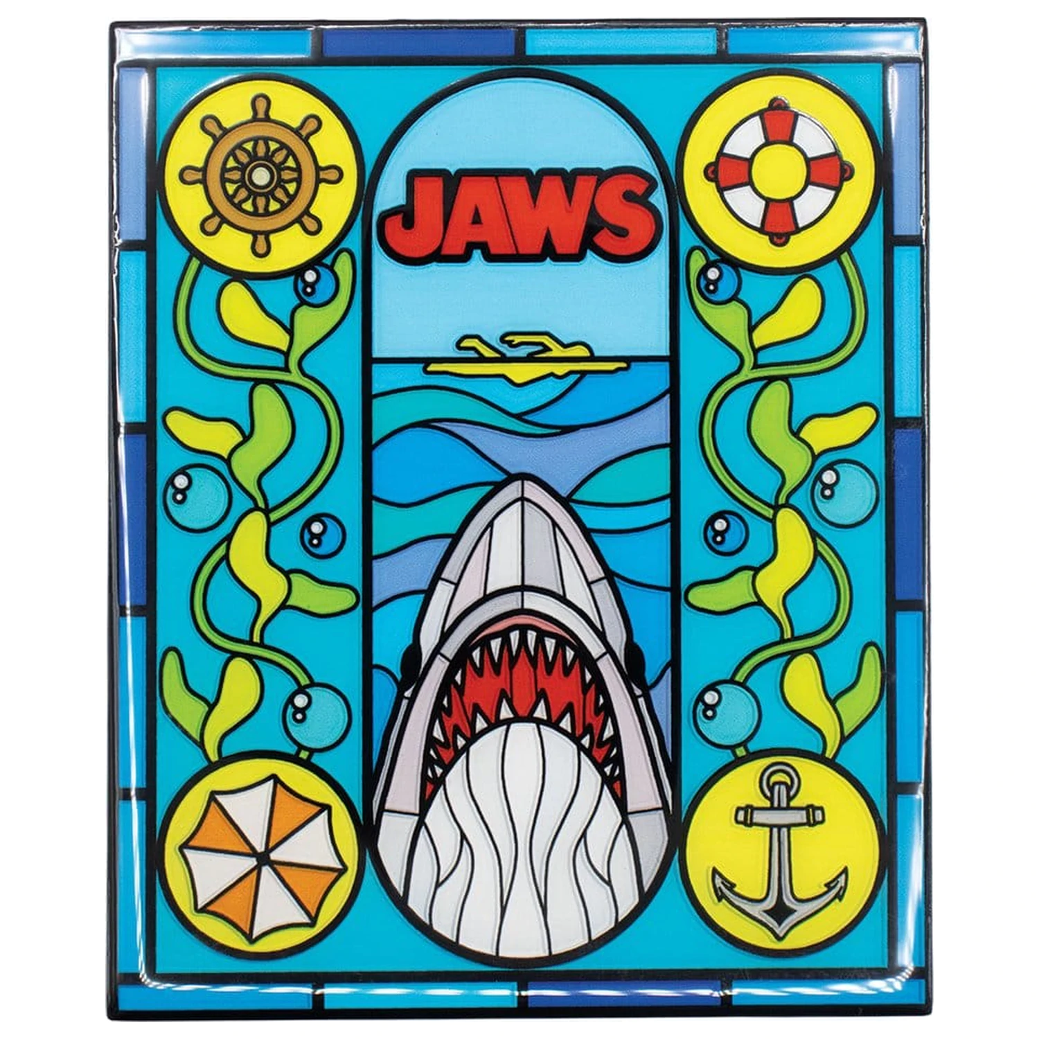 Jaws Ingot Steklo v stilu vitraža Omejena izdaja fotografija izdelka