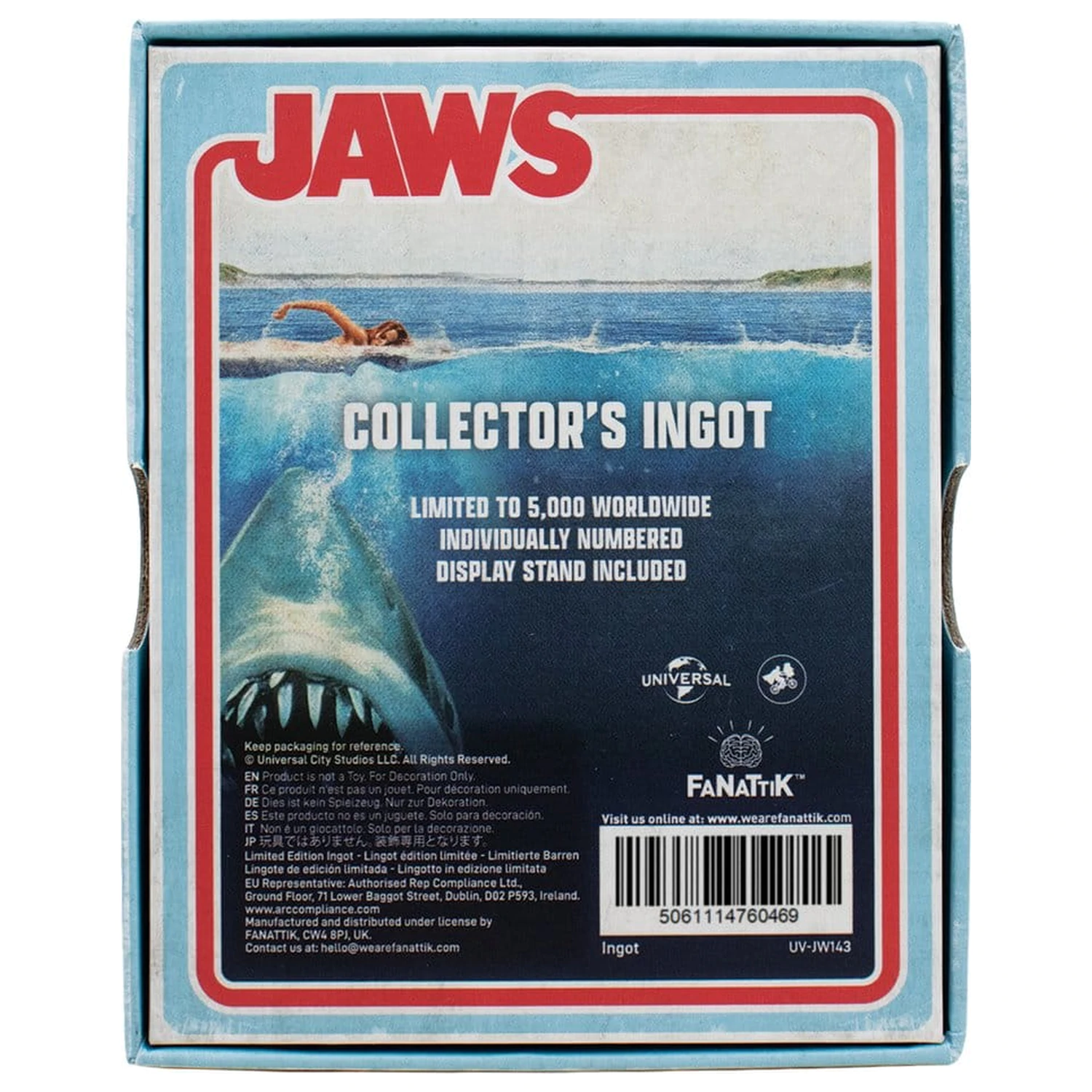 Jaws Ingot Steklo v stilu vitraža Omejena izdaja fotografija izdelka