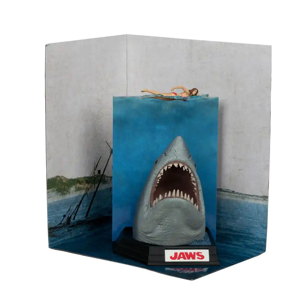 Jaws Movie Maniacs PVC Kip Jaws (50th Anniversary) 16 cm fotografija izdelka