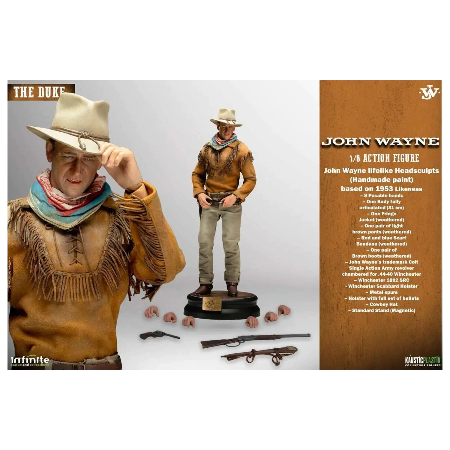 JOHN WAYNE The Duke Figura 1/6 Standardna različica 31cm fotografija izdelka