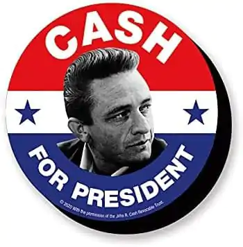 Johnny Cash: President Zabaven Debel Magnet fotografija izdelka
