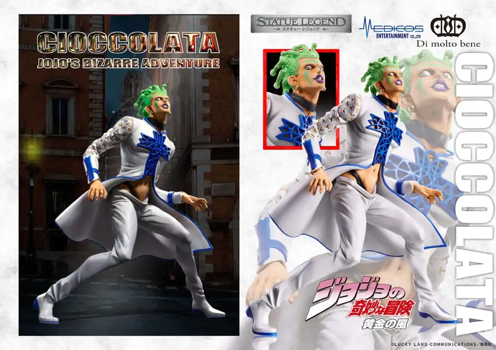 JoJo's Bizarre Adventure Part 5 Golden Wind Statue Legend PVC Kip Cioccolata 17 cm fotografija izdelka