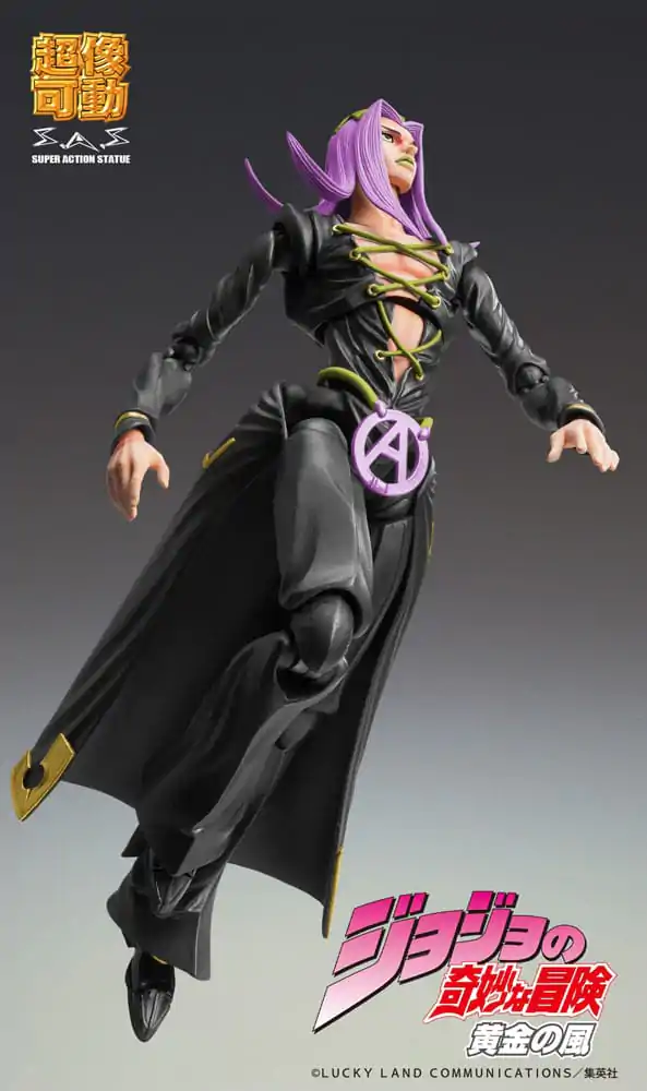 JoJo&#039;s Bizarre Adventure Part 5 Super Action Akcijska figura Chozokado Leone Abbacchio Black Ver. 16 cm fotografija izdelka