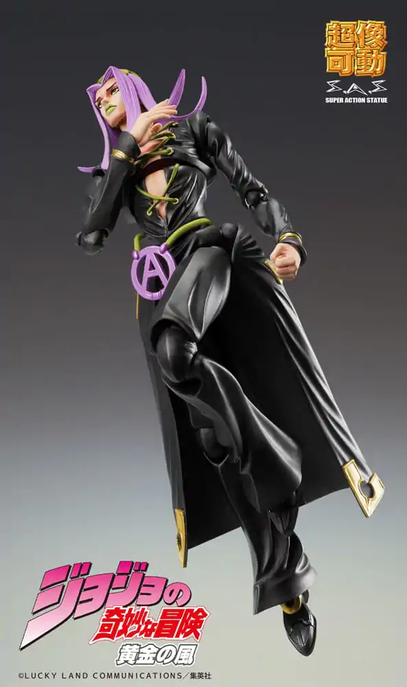 JoJo&#039;s Bizarre Adventure Part 5 Super Action Akcijska figura Chozokado Leone Abbacchio Black Ver. 16 cm fotografija izdelka