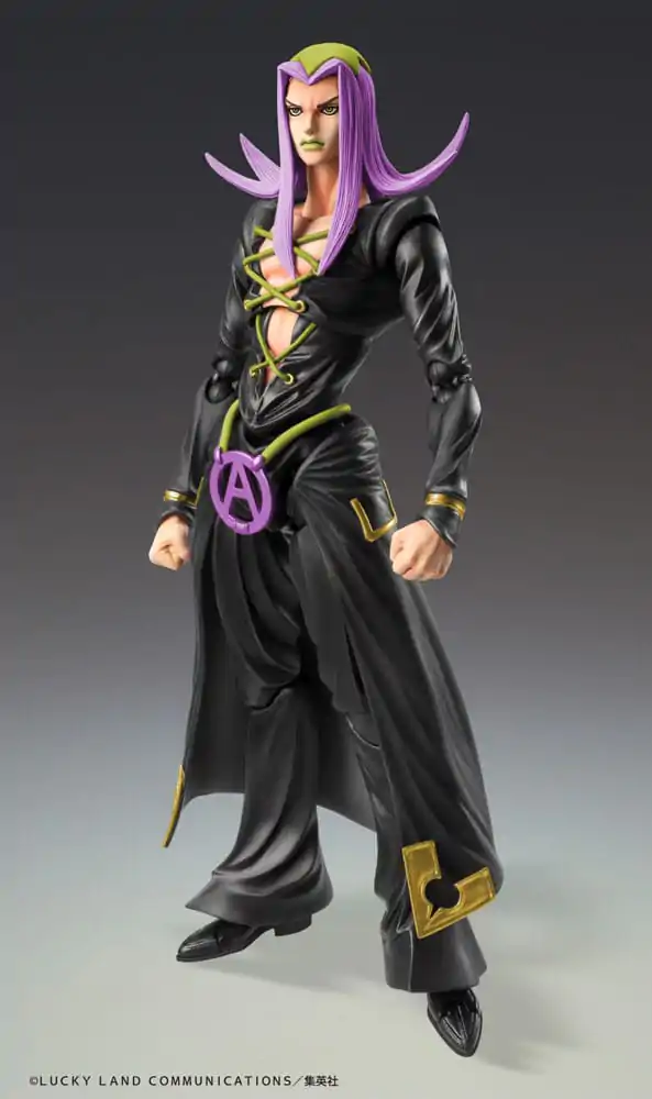 JoJo&#039;s Bizarre Adventure Part 5 Super Action Akcijska figura Chozokado Leone Abbacchio Black Ver. 16 cm fotografija izdelka