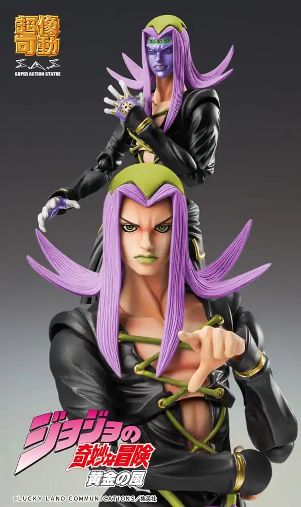 JoJo&#039;s Bizarre Adventure Part 5 Super Action Akcijska figura Chozokado Leone Abbacchio Black Ver. 16 cm fotografija izdelka