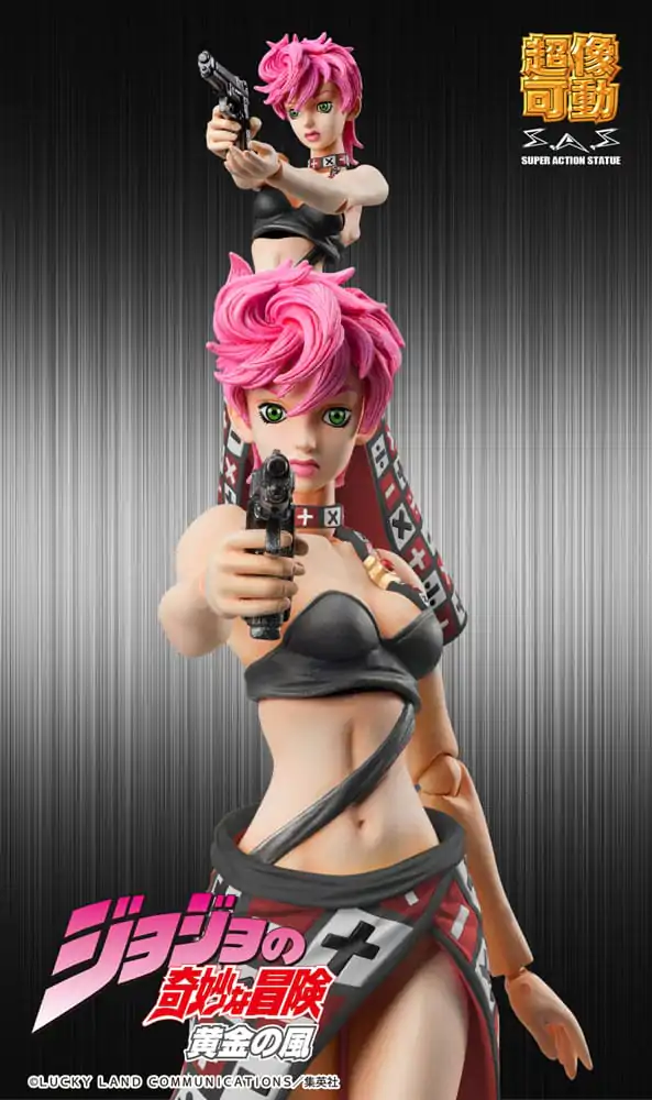 JoJo&#039;s Bizarre Adventure Part 5 Super Action akcijska figura Chozokado Trish Una Black Ver. 15 cm fotografija izdelka