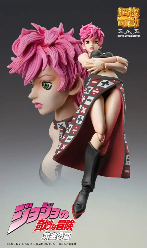 JoJo&#039;s Bizarre Adventure Part 5 Super Action akcijska figura Chozokado Trish Una Black Ver. 15 cm fotografija izdelka