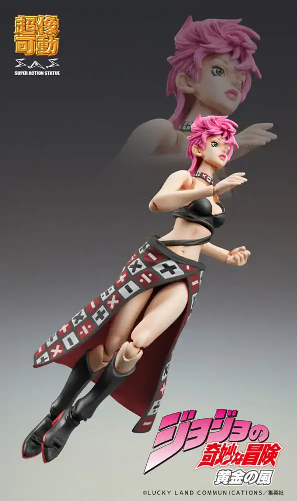 JoJo&#039;s Bizarre Adventure Part 5 Super Action akcijska figura Chozokado Trish Una Black Ver. 15 cm fotografija izdelka