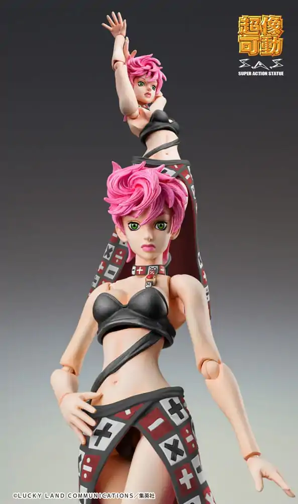 JoJo&#039;s Bizarre Adventure Part 5 Super Action akcijska figura Chozokado Trish Una Black Ver. 15 cm fotografija izdelka