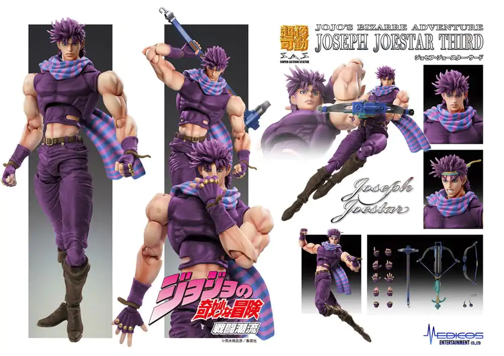 JoJo's Bizarre Adventure Battle Tendency akcijska figura Chozokado Joseph Joestar Third 16 cm fotografija izdelka
