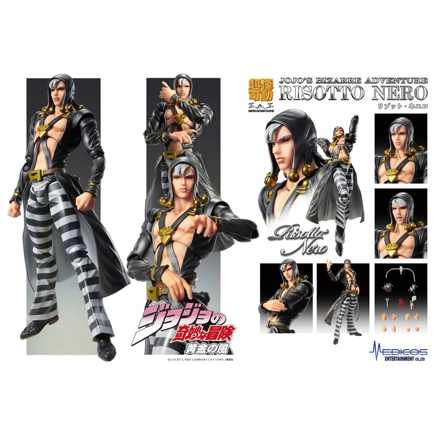 JoJo's Bizarre Adventure: Golden Wind akcijska figura Risotto Nero 16 cm fotografija izdelka