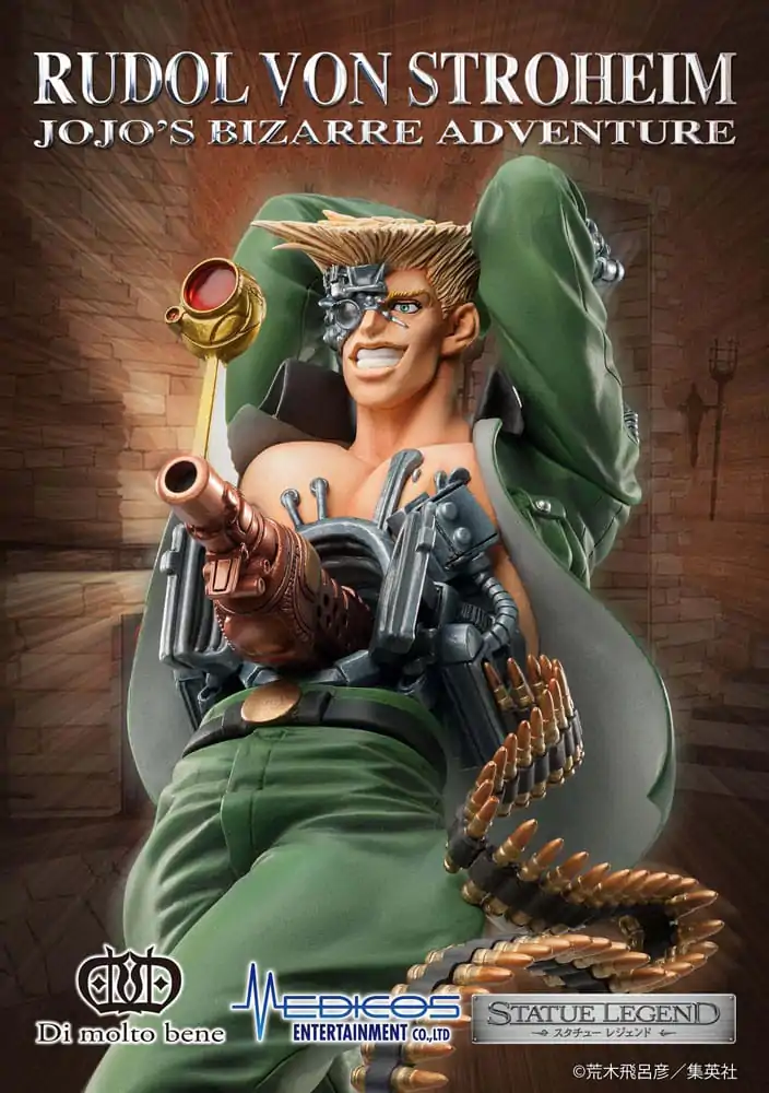 JoJo's Bizarre Adventure Part 2: Battle Tendency Legend PVC Kip Rudol von Stroheim 18 cm fotografija izdelka