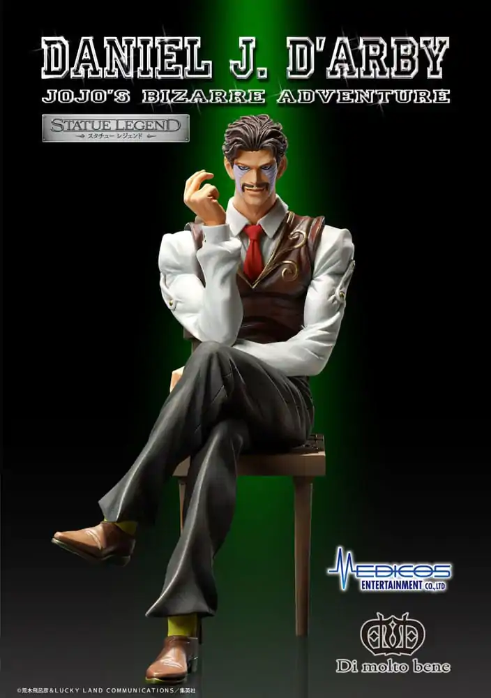 JoJo's Bizarre Adventure Part 3 Statue Legend PVC Kip Daniel J. D'Arby 14 cm fotografija izdelka