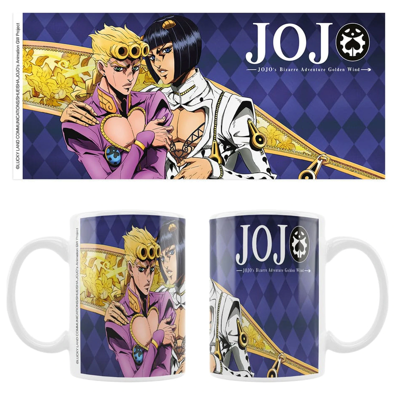 JoJo´s Bizarre Adventure Part 5: Golden Wind keramični vrček Giorno & Bruno fotografija izdelka