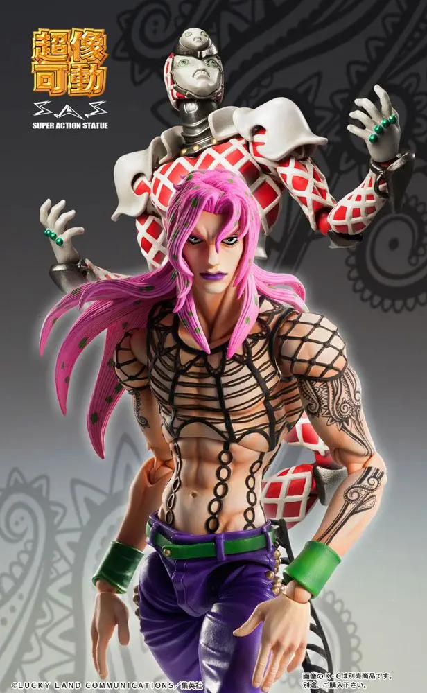 JoJo's Bizarre Adventure Part5 Super Action akcijska figura Chozokado (Diavolo) 16 cm fotografija izdelka