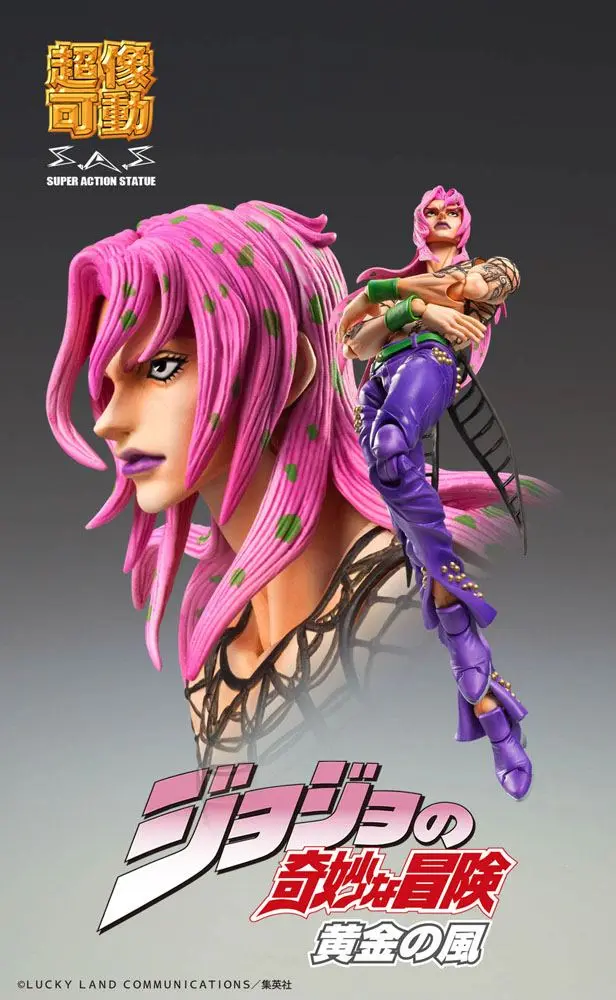 JoJo's Bizarre Adventure Part5 Super Action akcijska figura Chozokado (Diavolo) 16 cm fotografija izdelka