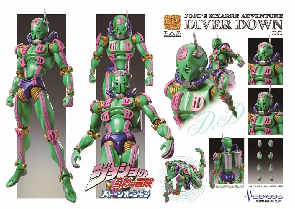 JoJo's Bizarre Adventure Part6 Stone Ocean akcijska figura Chozokado (D D) 16 cm fotografija izdelka