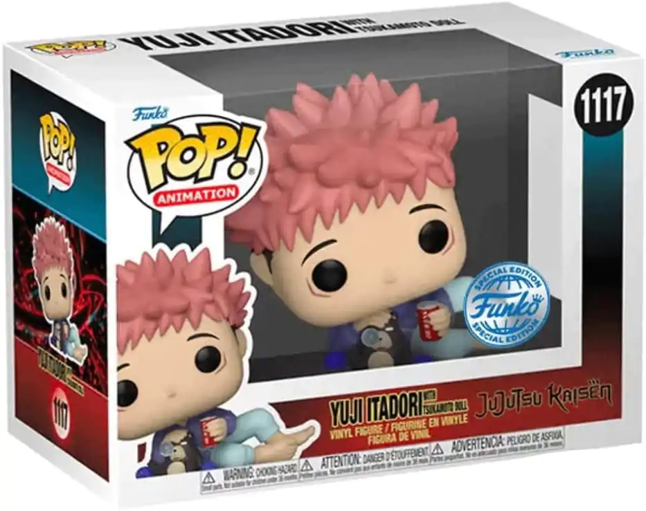 Jujutsu Kaisen POP! Animation Vinyl Figurica Itadori s Tsukamoto Doll 9 cm fotografija izdelka