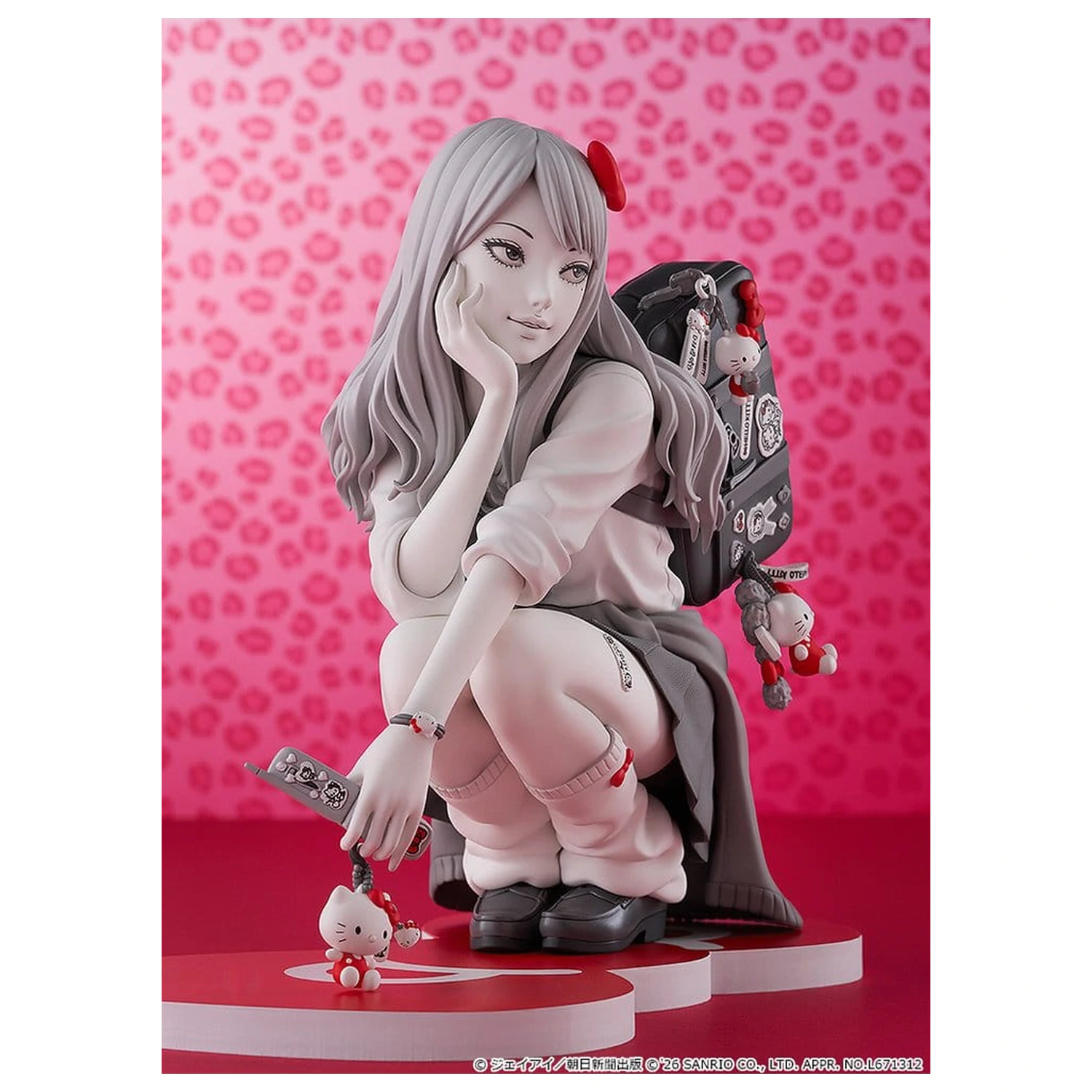 Junji Ito PVC figura Gyaru Tomie x Hello Kitty 14 cm fotografija izdelka