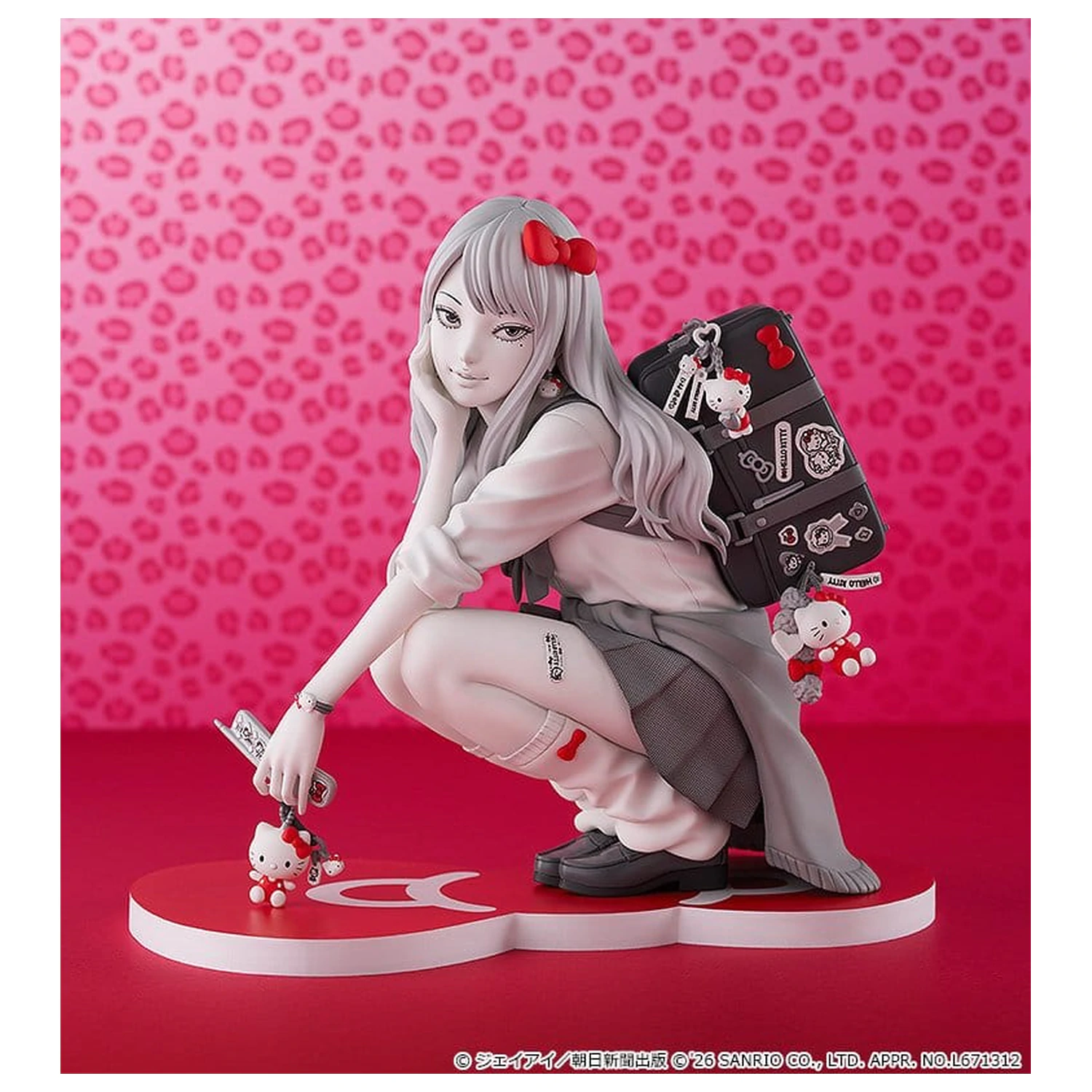Junji Ito PVC figura Gyaru Tomie x Hello Kitty 14 cm fotografija izdelka