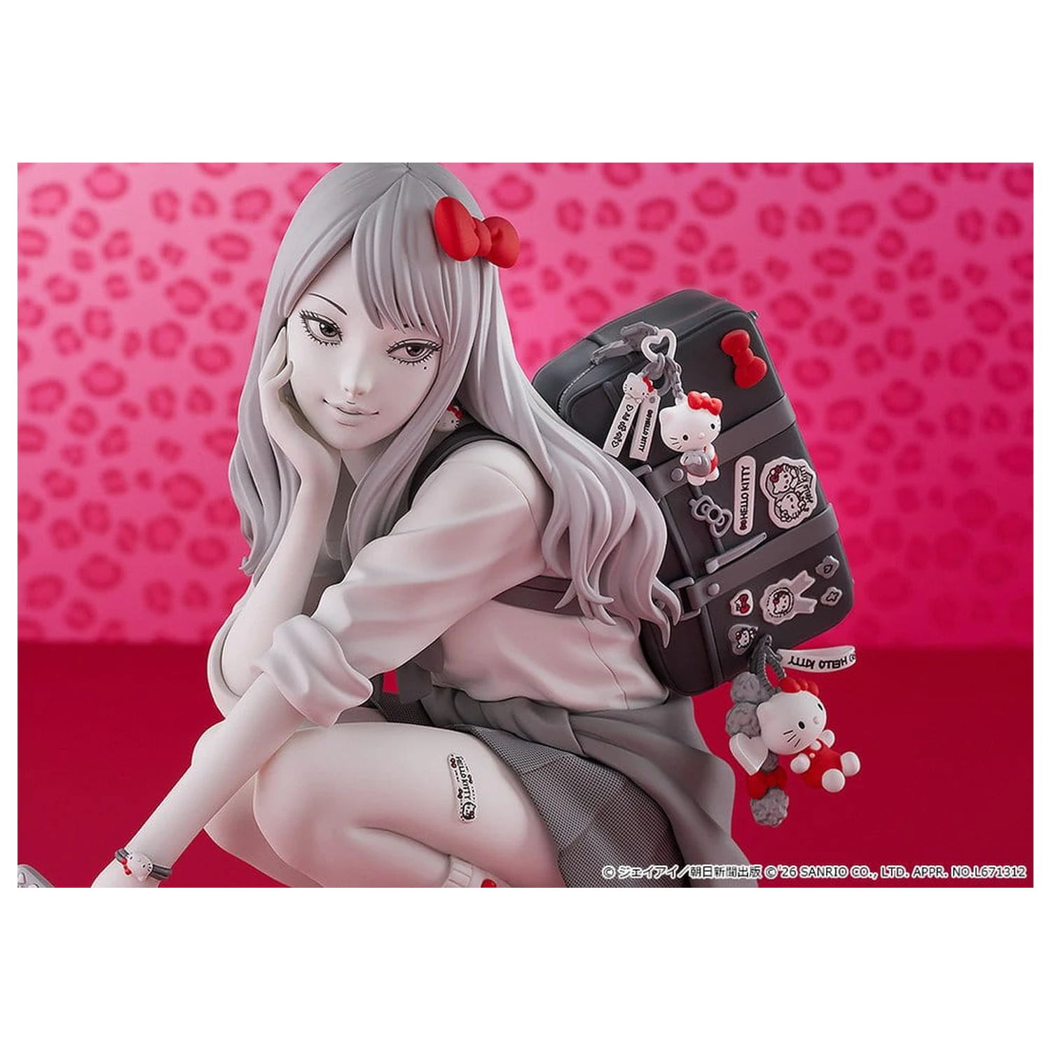 Junji Ito PVC figura Gyaru Tomie x Hello Kitty 14 cm fotografija izdelka